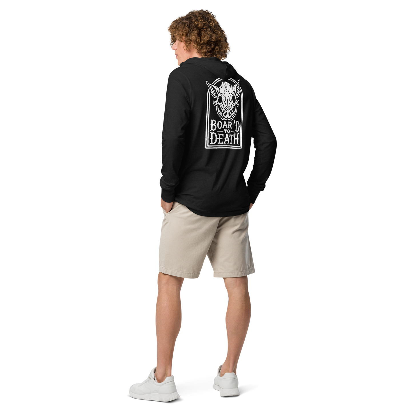 Boar'd to Death Hooded Tee